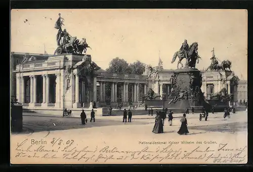 AK Berlin, Nationaldenkmal Kaiser-Wilhelm des Grossen