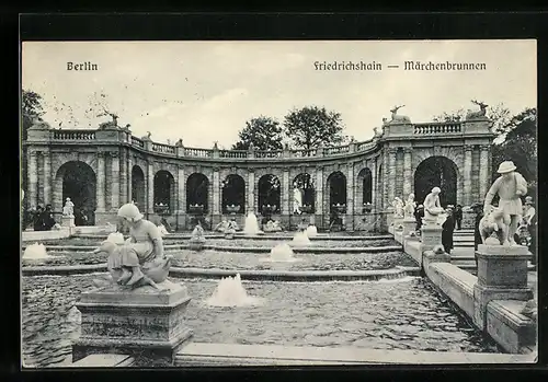 AK Berlin-Friedrichshain, Märchenbrunnen