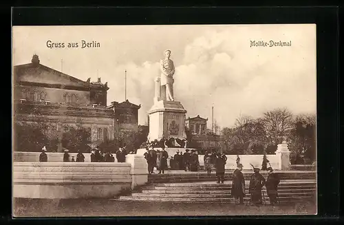 AK Berlin-Tiergarten, Moltke-Denkmal