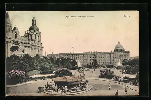 AK Berlin, Kgl. Schloss von der Schlossgartenseite