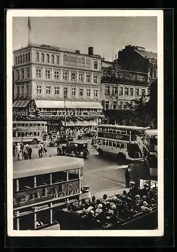 AK Berlin, Die historische Kranzlerecke, Unter den Linden, Ecke Friedrichstrasse