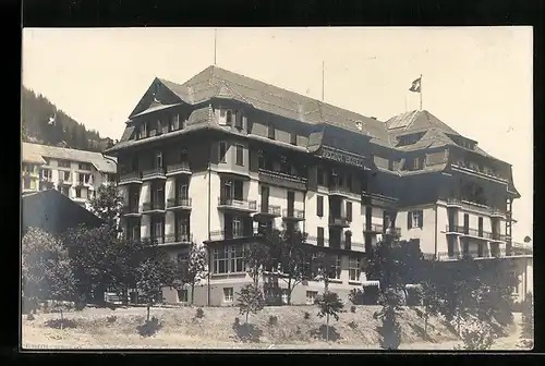 AK Adelboden, Regina Hotel, Gebäudeansicht