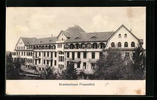 AK Frauenfeld, Krankenhaus Frauenfeld aus der Vogelschau