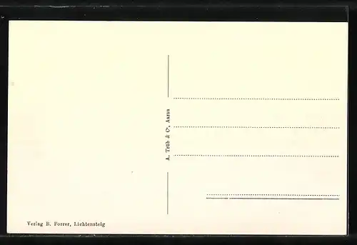 Künstler-AK Lichtensteig, Geschäftszeile in der Hauptgasse