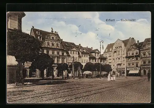 AK Erfurt, Blick auf den Fischmarkt