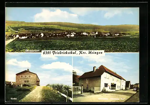 AK Friedrichsthal /Krs. Usingen, Gasthaus Nassauer Hof, Taunusstrasse 23, Seitenansicht, Teilansicht