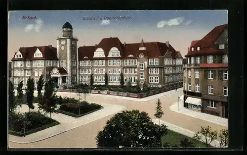 AK Erfurt, Partie an der städtischen Oberrealschule