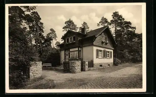 AK Erfurt, Pförtnerhaus vom Waldheim