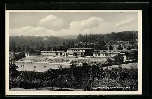 AK Erfurt, Volksbad im Nordpark