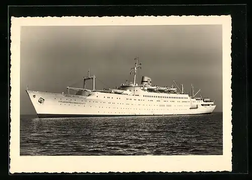 AK Erstes FDGB-Urlauberschiff M/S Völkerfreundschaft auf hoher See