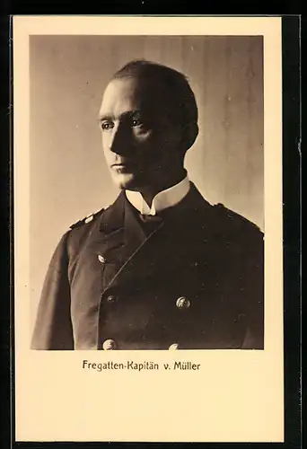 AK Fregatten-Kapitän v. Müller in Uniform