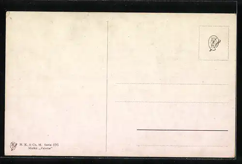 Künstler-AK M. Müller jun.: Zwei Hirsche beim Kampf
