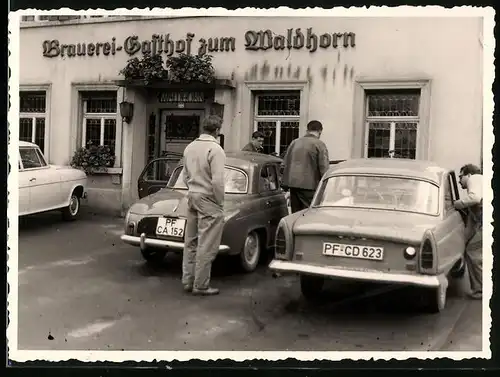 Fotografie unbekannter Fotograf, Ansicht Pforzheim, Brauerei-Gasthof zum Waldhorn