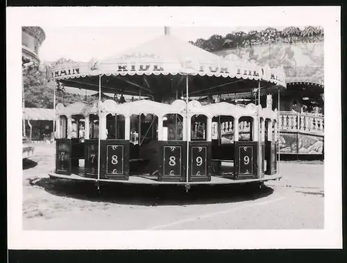 Fotografie England Fair, Rummel-Kirmes-Volksfest, Eisenbahn Karussell / Fahrgeschäft, Miniature Railway, Carousel