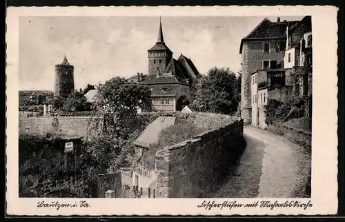 AK Bautzen i. Sa., Blick zur Michaeliskirche