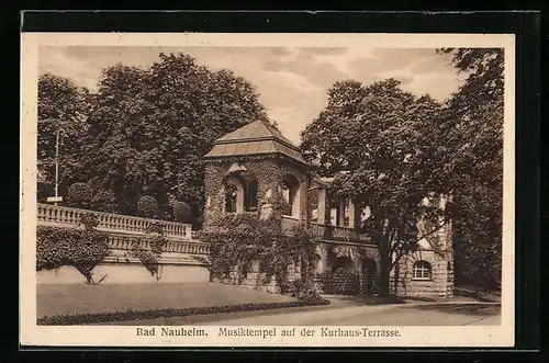 AK Bad Nauheim, Musiktempel auf der Kurhaus-Terrasse