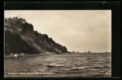 AK Neustadt i. Holst., Hohes Ufer m. Pelzerhaken