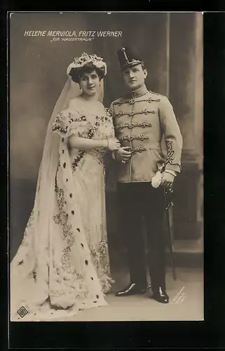 AK Operette Ein Walzertraum, Schauspielerin Helene Merviola und Schauspieler Fritz Werner
