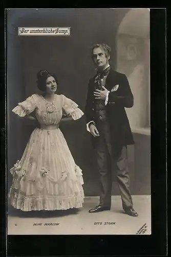 AK Operette Der unsterbliche Lump, Mimi Marlow, Otto Sturm