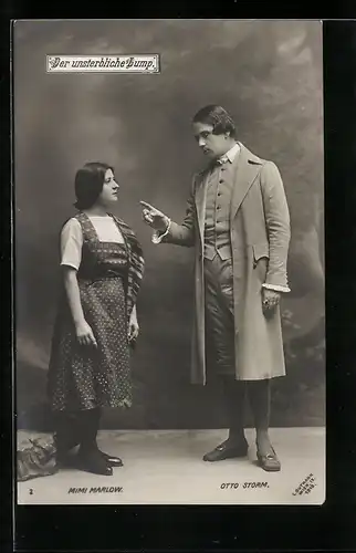 AK Mimi Marlow und Otto Storm in Der unsterbliche Lump