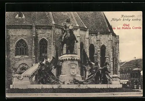 AK Cluj, Statua lui Mateiu Corvin