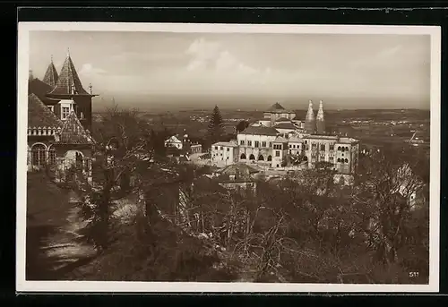 AK Lissabon, Ortsansicht vom Berg aus gesehen