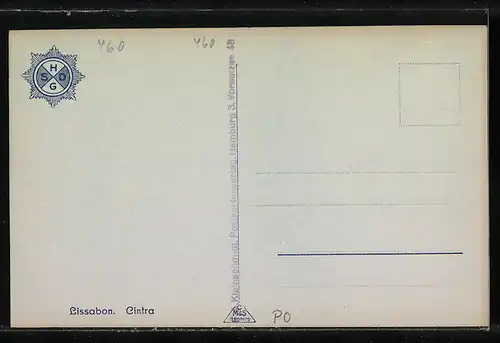 AK Lissabon, Ortsansicht vom Berg aus gesehen
