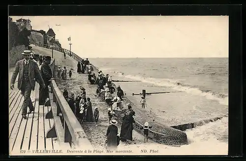 AK Villerville, Descente a la Plage