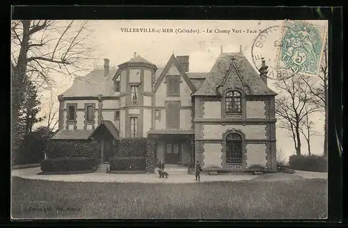 AK Villerville-sur-Mer, Le Champ Vert, Face Sud