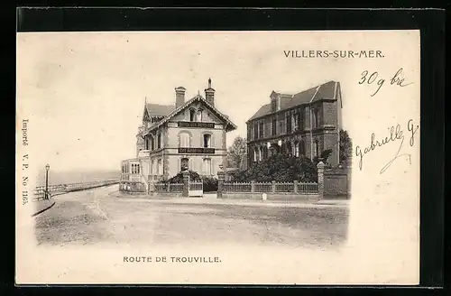 AK Villers-sur-Mer, Route de Trouville