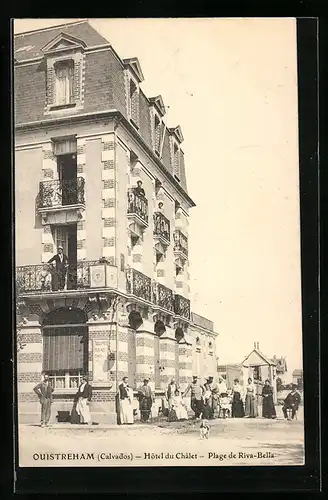 AK Ouistreham, Hotel du Chalet, Plage de Riva-Bella