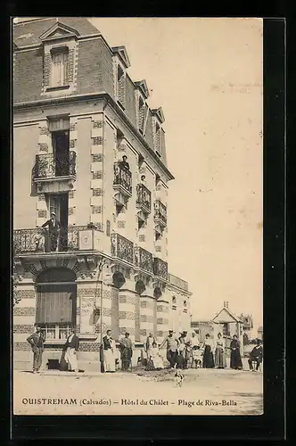 AK Ouistreham, Hotel du Chalet, Plage de Riva-Bella