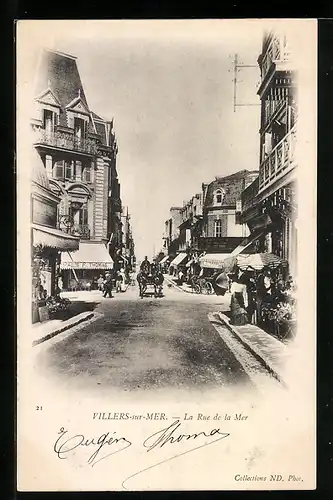 AK Villers-sur-Mer, La Rue de la Mer