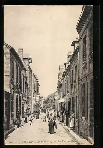 AK Villerville, Calvados, La Rue des Bains