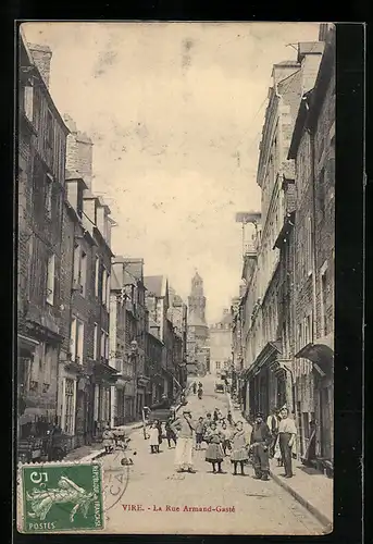 AK Vire, La Rue Armand-Gasté