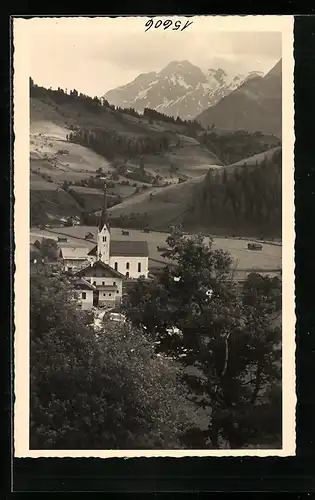 AK Hollersbach /Ober-Pinzgau, Ortsansicht mit Kirche