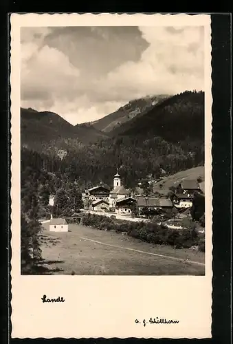 AK Landl b. Kufstein, Ortsansicht am Tag