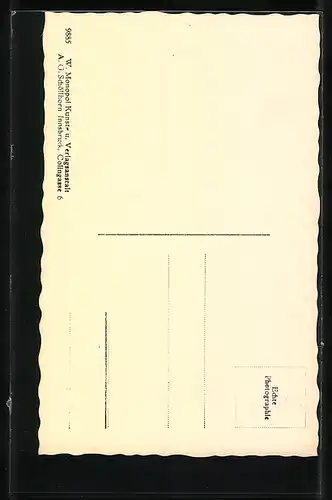 AK Tschagguns bei Schruns, Ortspartie mit Brücke