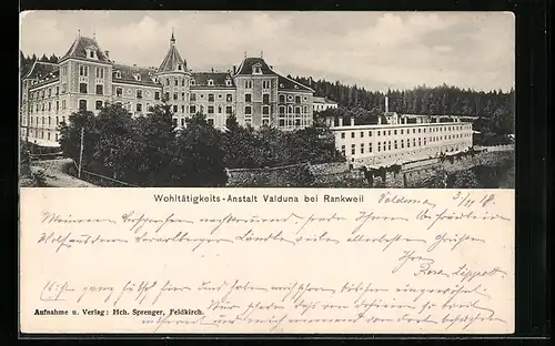 AK Rankweil, Wohltätigkeits-Anstalt Valduna
