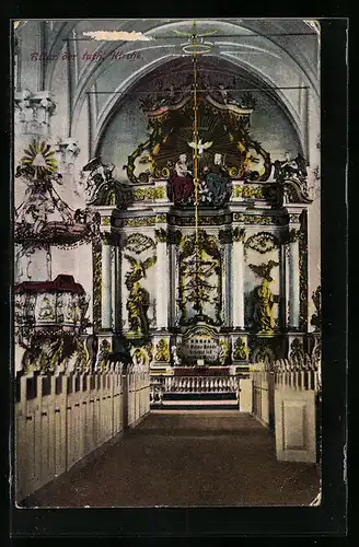 AK Strassburg / Elsass, Altar der lutherischen Kirche
