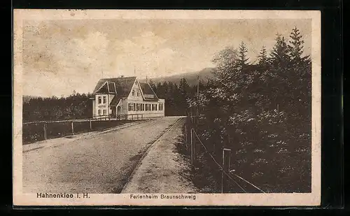 AK Hahnenklee i. H., Ferienheim Braunschweig