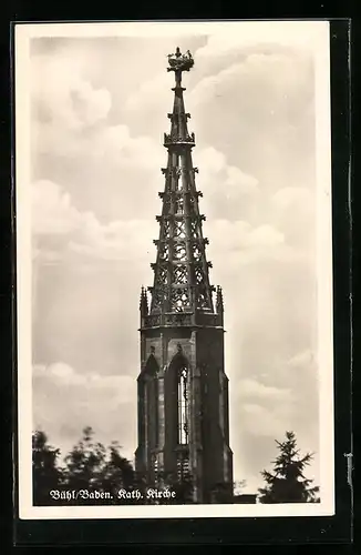 AK Bühl /Baden, Katholische Kirche, Storchennest