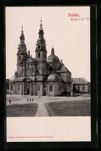 AK Fulda, Ansicht vom Dom