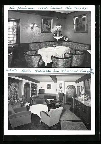 AK Mellendorf, Hotel und Gasthof Foellmers Weinstuben, Innenansichten