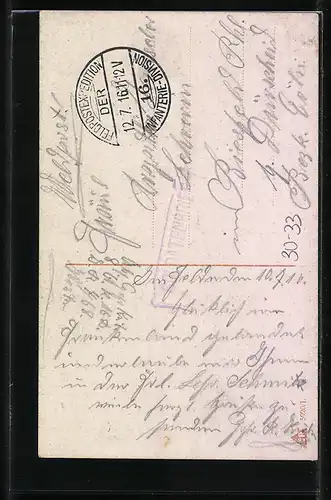 AK Kinder Kriegspropaganda, Mädchen in Uniform mit Zeitung und Pfeife