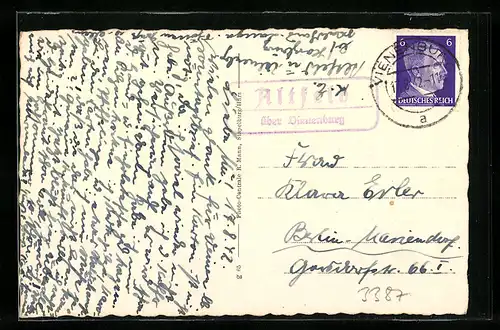 AK Landpoststempel Altfeld über Vienenburg