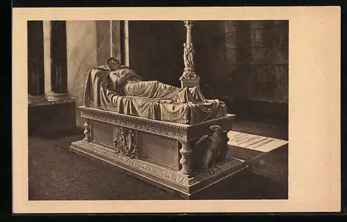 AK Berlin-Charlottenburg, Mausoleum im Schloss, Sarkophag der Königin Luise von Rauch 1815