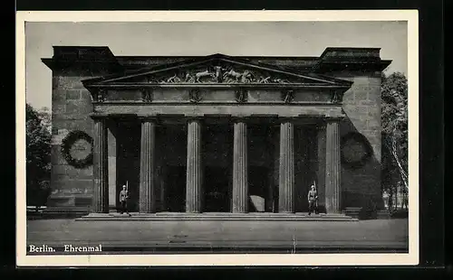 AK Berlin, Am Ehrenmal, Unter den Linden