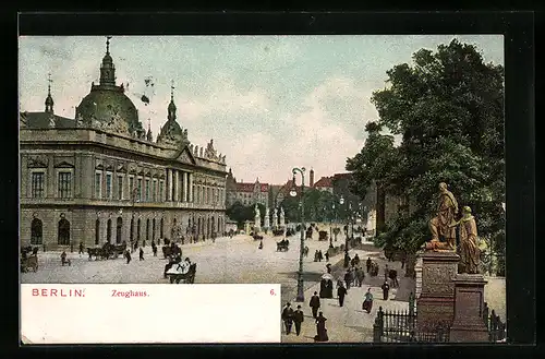 AK Berlin, Blücher-Denkmal und Zeughaus