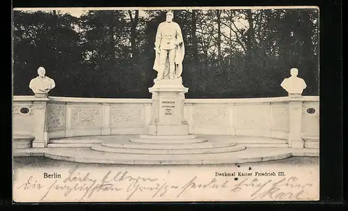 AK Berlin, Denkmal Kaiser Friedrich III.